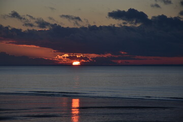 saint-malo, coucher de soleil