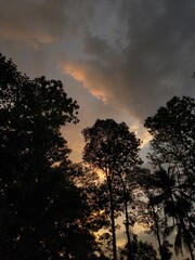 beautiful sunset view