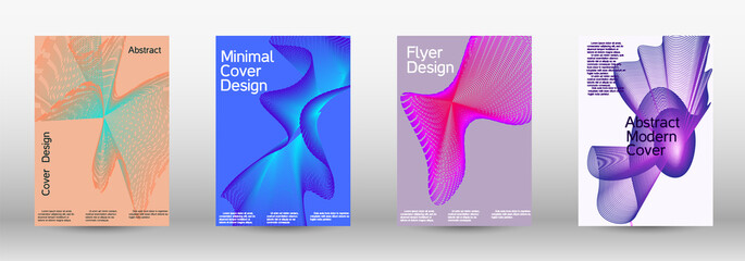 A set of modern abstract covers.