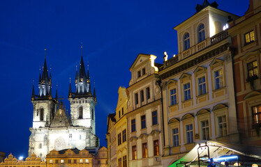 Fototapeta na wymiar Old Town square in Prague, Czech Republic
