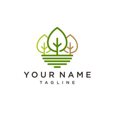 Nature logo. Floral logo. Flower icon. Floral emblem. green leaf, Spa, hydroponics, Decoration, herbal tea logo. Interior Icon. environment Logo. Herbal, leaf, nature icon.