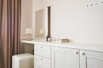 dressing table in the bedroom