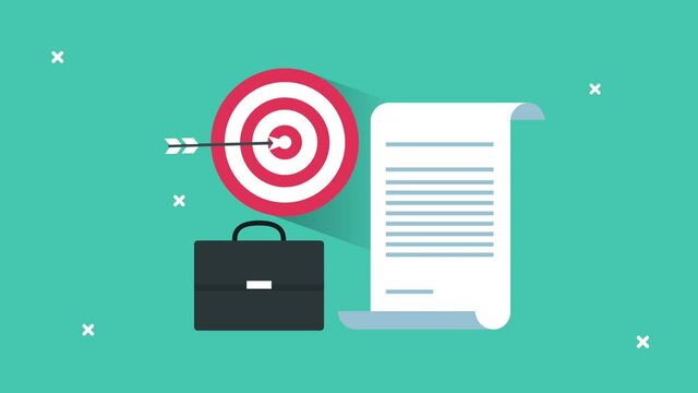 business success target and documents