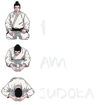 JUDOKA - Judo Man In Japan Seiza