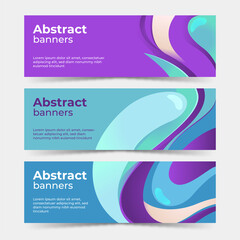 Liquid Abstract Banners Collection
