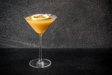 Glass of porn star martini
