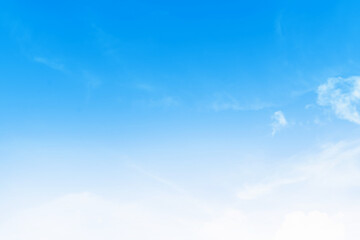 Naklejka na ściany i meble blue sky with white, soft clouds phuket Thailand.