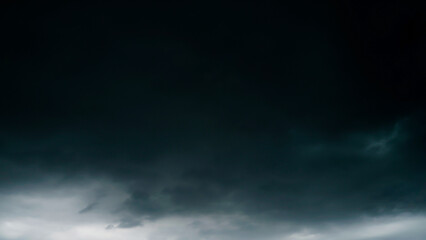 Pre-stormy sky Black background Malaysia Thailand border