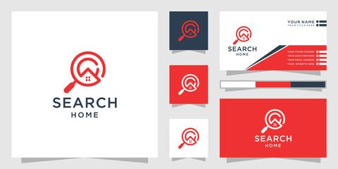 Home search logo and business card inspiration