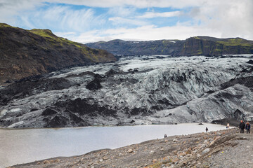 Solhemajokull Glacier. Iceland