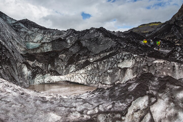 Solhemajokull Glacier. Iceland