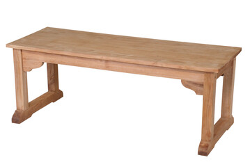 Bench Teak garden furniture isolated in white background. Outdoor furniture isolated in white background.