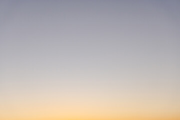 Twilight sky orange and blue colors background