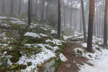 Area recreativa puerto de Canencia nevado