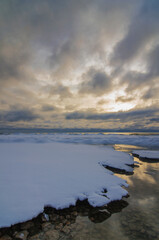 558-27 Newport Bay Morning Winter Sky