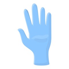 Clinic medical gloves icon. Cartoon of clinic medical gloves vector icon for web design isolated on white background