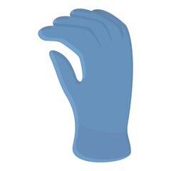 Dentist medical gloves icon. Cartoon of dentist medical gloves vector icon for web design isolated on white background