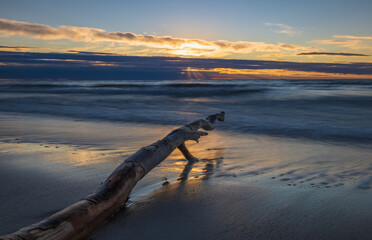 Sonnenuntergang am Weststrand. Fischland Dar&szlig;
