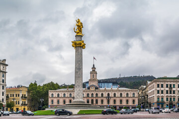Freedom Square, Tbilisi, Georgia