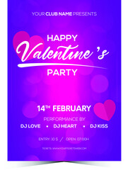 Valentines Day Party Flyer 14th February