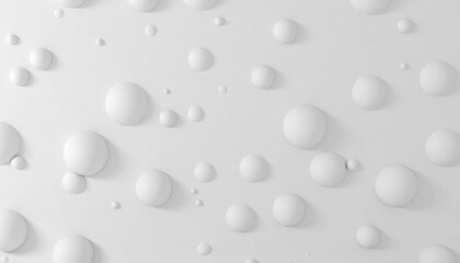 Abstract white spheres background. wallpaper. Geometric shapes. Trendy modern illustration. 3d rendering backdrop. 