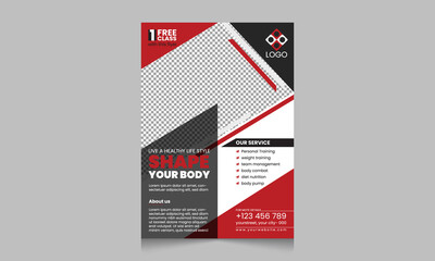 Fitness Gym Flyer Ai Design Templates