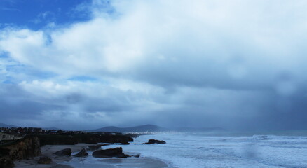 Cyclone Bella at Cathedrals Beach in Galician Coast