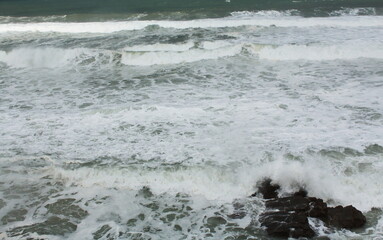 Cyclone Bella at Cathedrals Beach in Galician Coast
