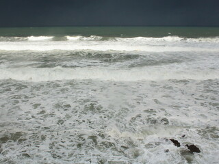 Cyclone Bella at Cathedrals Beach in Galician Coast