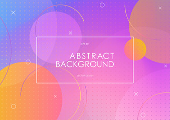 Creative geometric wallpaper. Trendy gradient shapes composition. Vector abstract background template. Eps10 vector.