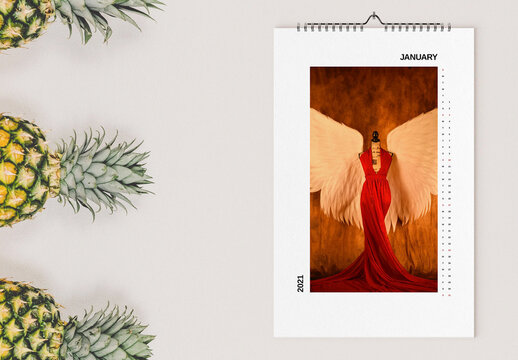 Fashion 2021 Wall Calendar Layout
