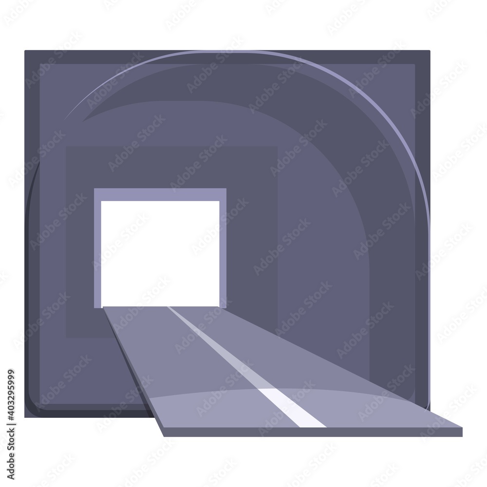 Wall mural tunnel track icon. cartoon of tunnel track vector icon for web design isolated on white background