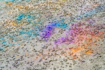 colorful paint splatters
