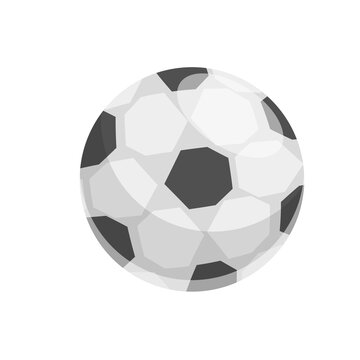 Soccer ball icon. Cartoon of soccer ball vector icon for web design isolated on white background