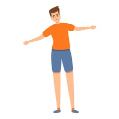 Indoor exercise icon. Cartoon of indoor exercise vector icon for web design isolated on white background