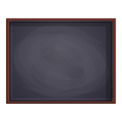 Children chalkboard icon. Cartoon of children chalkboard vector icon for web design isolated on white background