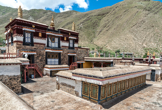Mindroling Monastery - Zhanang County, Shannan Prefecture, Tibet Autonomous Region, China - Asia