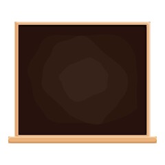 Space chalkboard icon. Cartoon of space chalkboard vector icon for web design isolated on white background