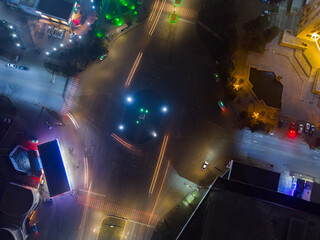 Night City Aerial View