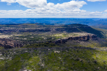 Aerial view of Kanangra-Boyd National Park in regional Australia