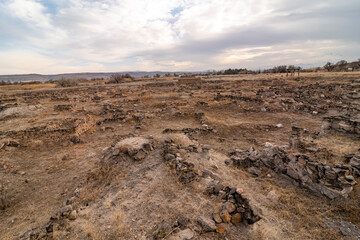 Kultepe ancient city ruins. Assyrian Trade Center in Karum-Kanis in Kayseri city Turkey. An Assyrian settlement was found. Its name in Assyrian texts from the 20th century BC was Kanesh