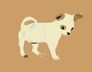 illustration of a cartoon dog