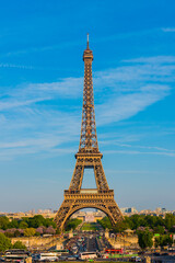 Eiffel Tower in Paris, France.