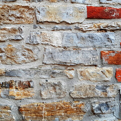 Rough brick wall background texture.