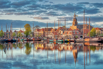 Obraz premium The small Dutch town of Blokzijl