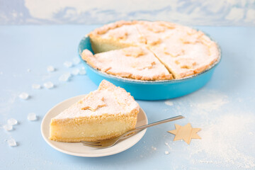 Mürbeteig- Kuchen mit Sternen	
