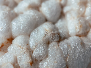 Close-up of rice crispy crispbread, a kind of rusks. Healthy food concept..