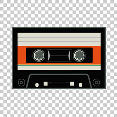 Audio cassette tape - Vector (EPS)