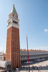 Fototapeta na wymiar The Procuratie Nuove, elevation in Piazza San Marco, city of Venice, Italy, Europe