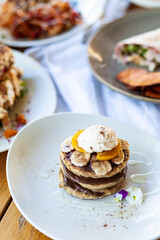 pancakes with chocolate 
